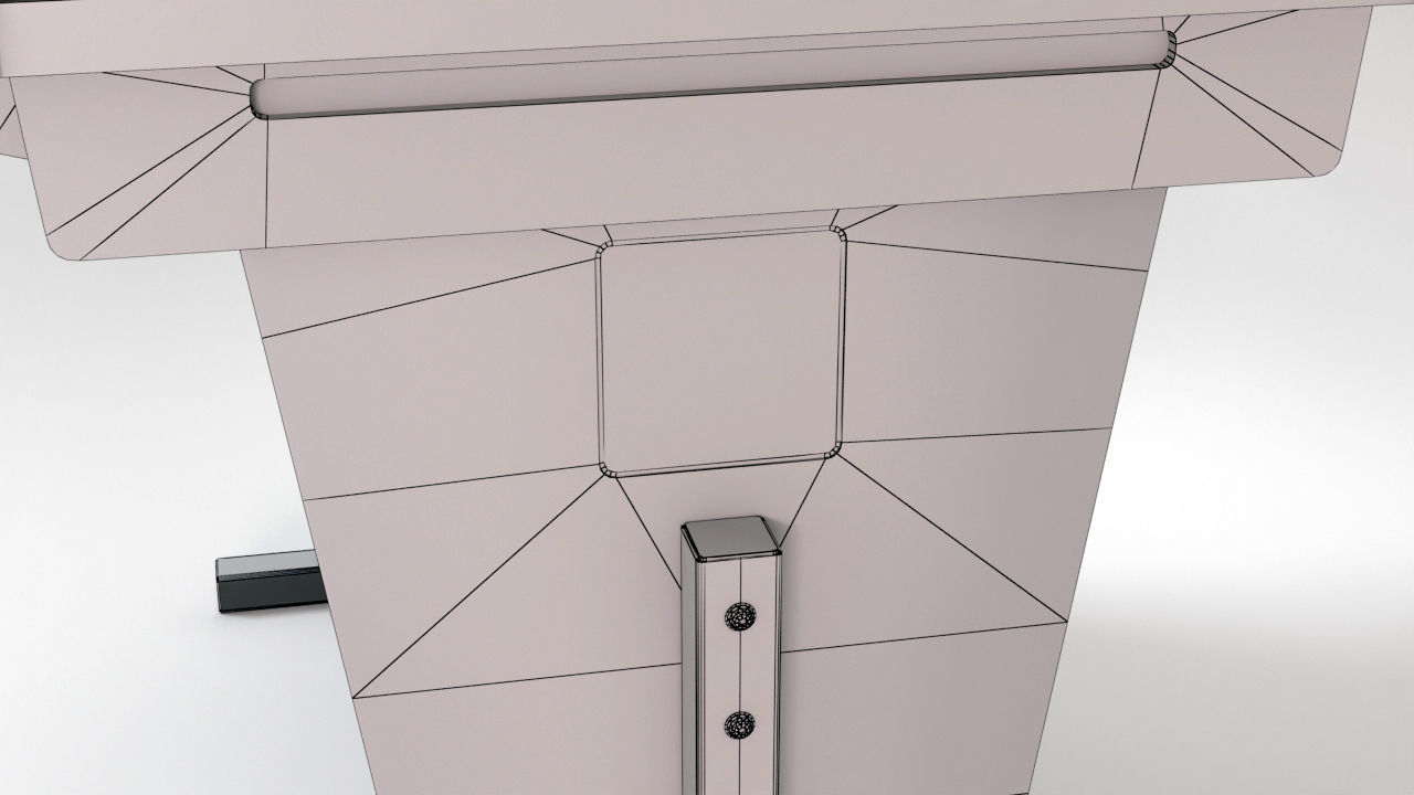 Asteroids Arcade Cocktail Cabinet Low-poly 3D model_12