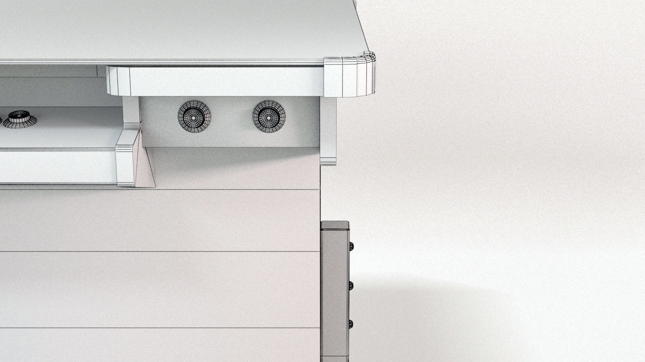 Asteroids Arcade Cocktail Cabinet Low-poly 3D model_16