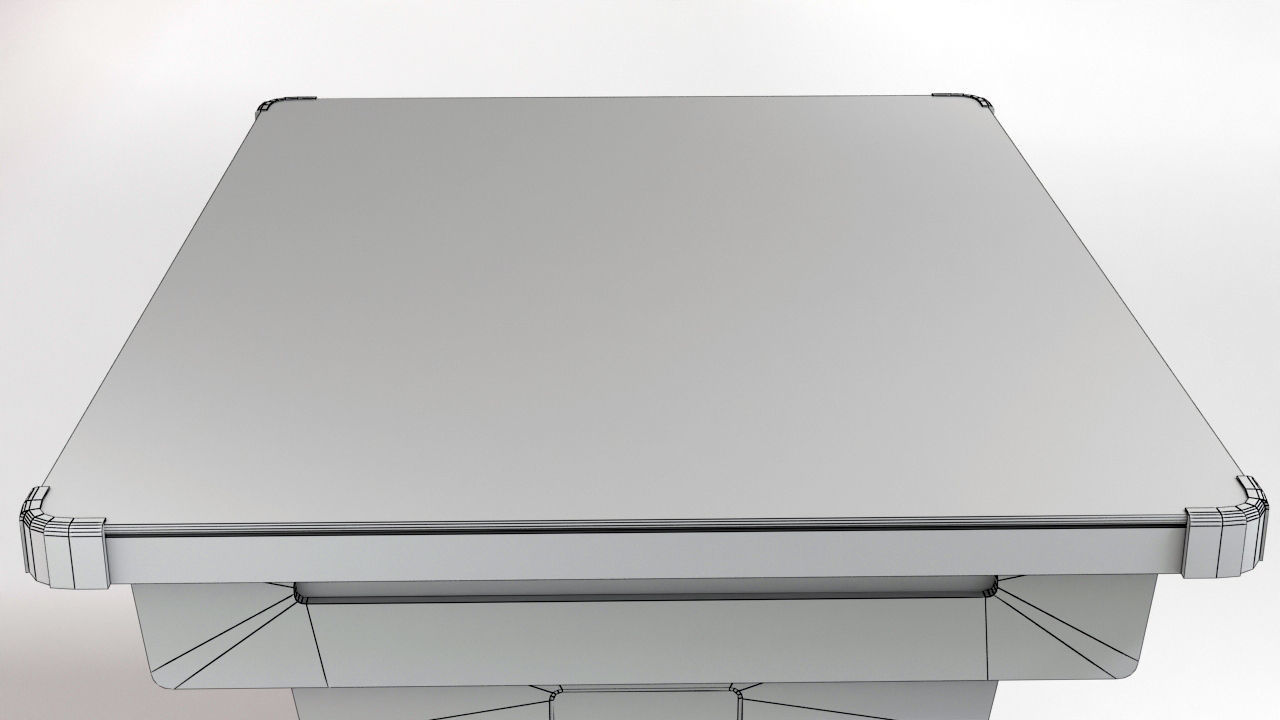 Asteroids Arcade Cocktail Cabinet Low-poly 3D model_14