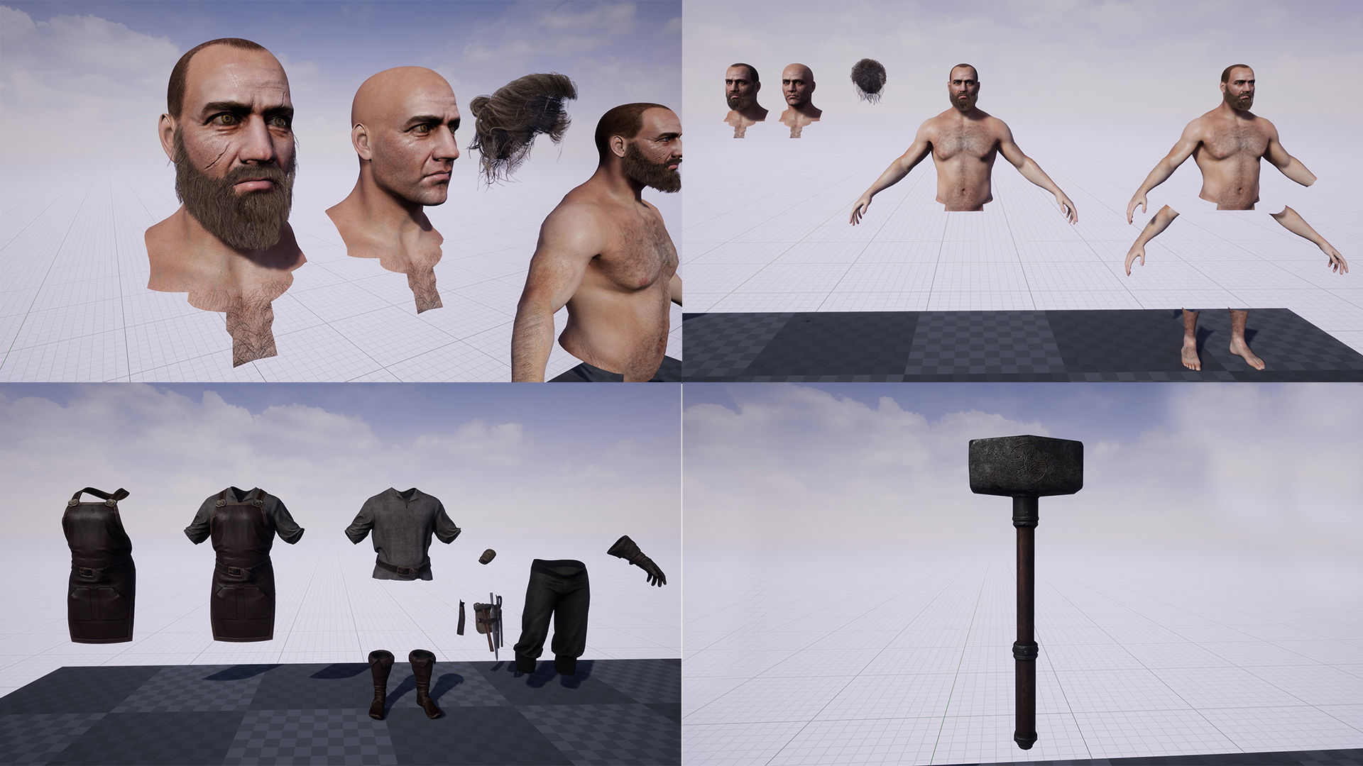Male NPC pack 3D Model Collection_39