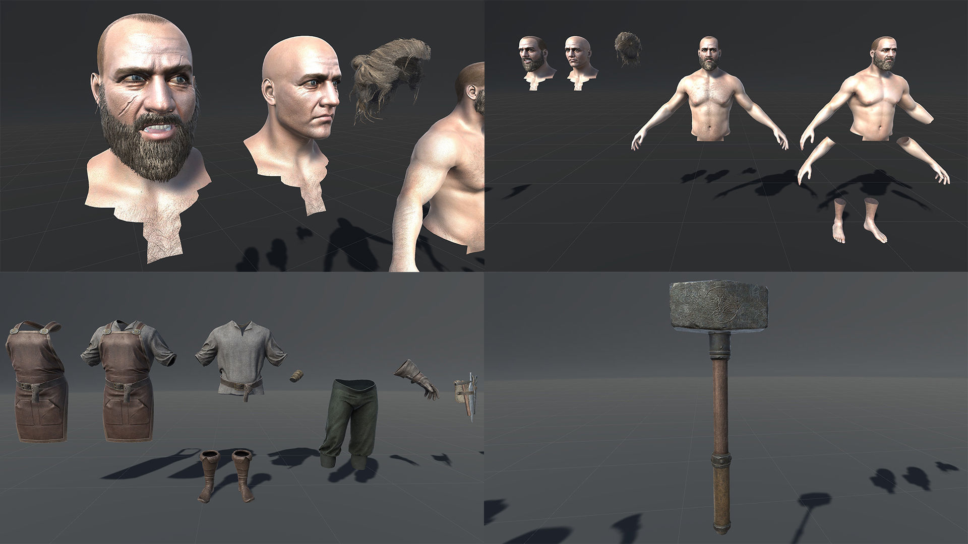 Male NPC pack 3D Model Collection_45