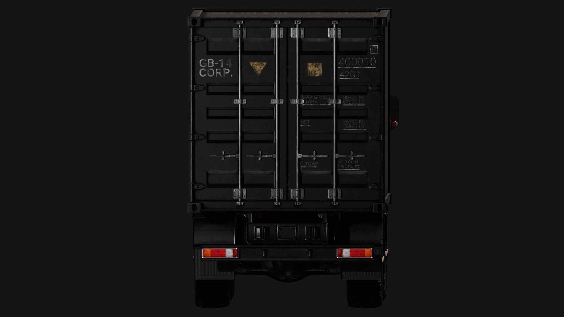 Kamaz Truck Low-poly 3D model_4