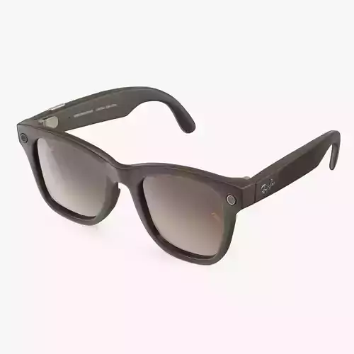Ray Ban Stories Wayfarer Smart Glasses Brown
