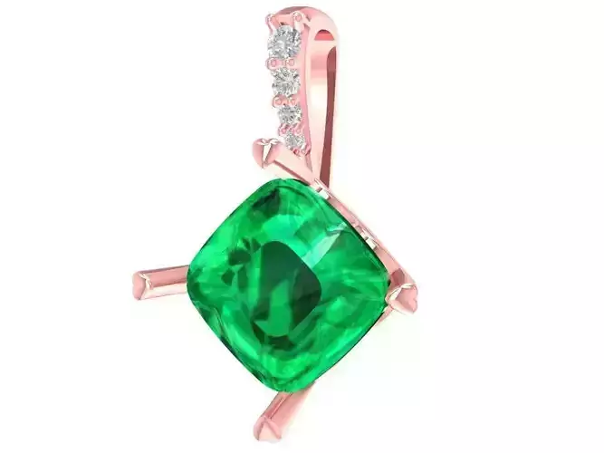 emeral pendant 2973