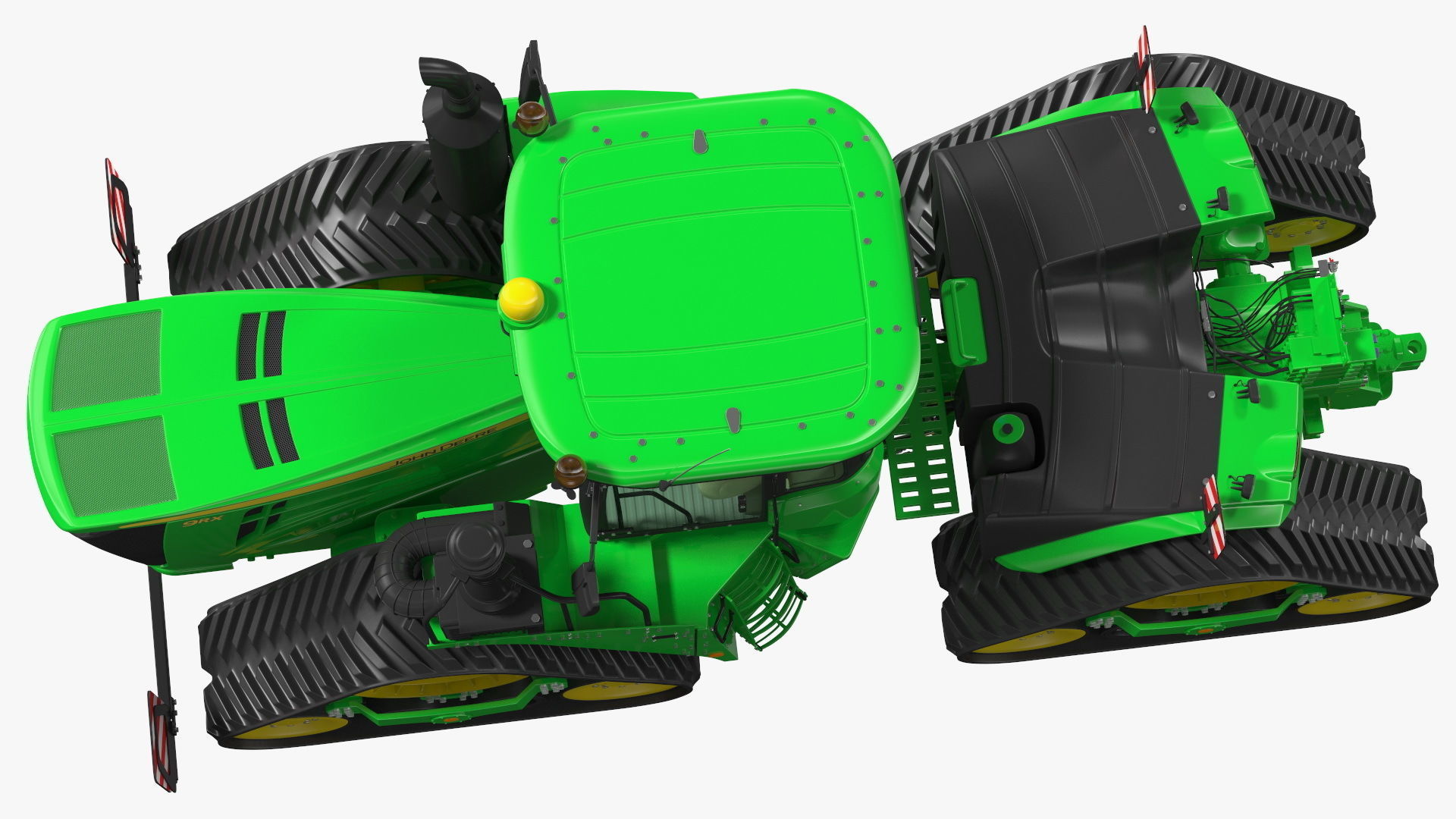 John Deere Four Track 9RX Series Tractor Clean Rigged 3D model_25