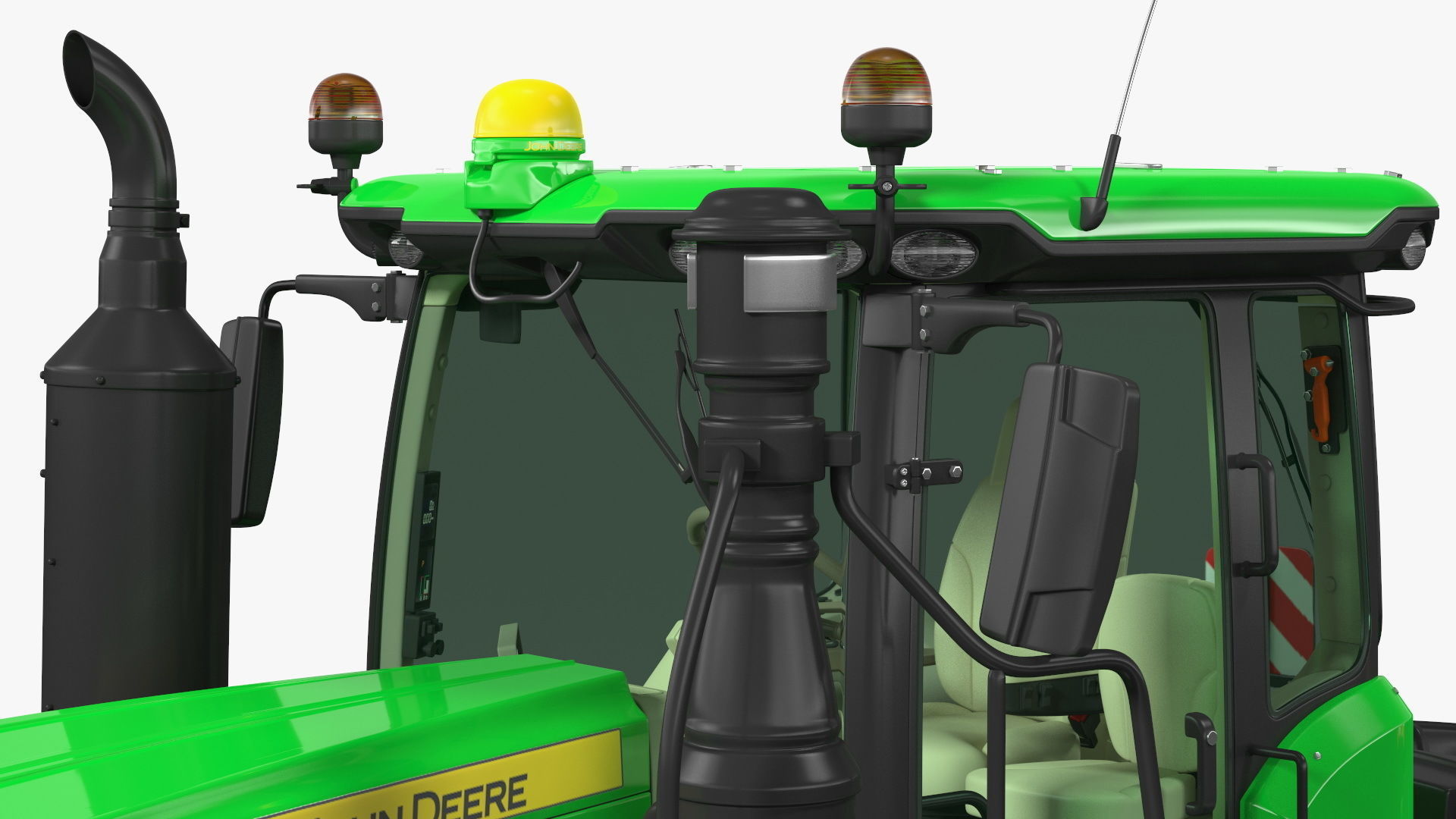 John Deere Four Track 9RX Series Tractor Clean Rigged 3D model_23