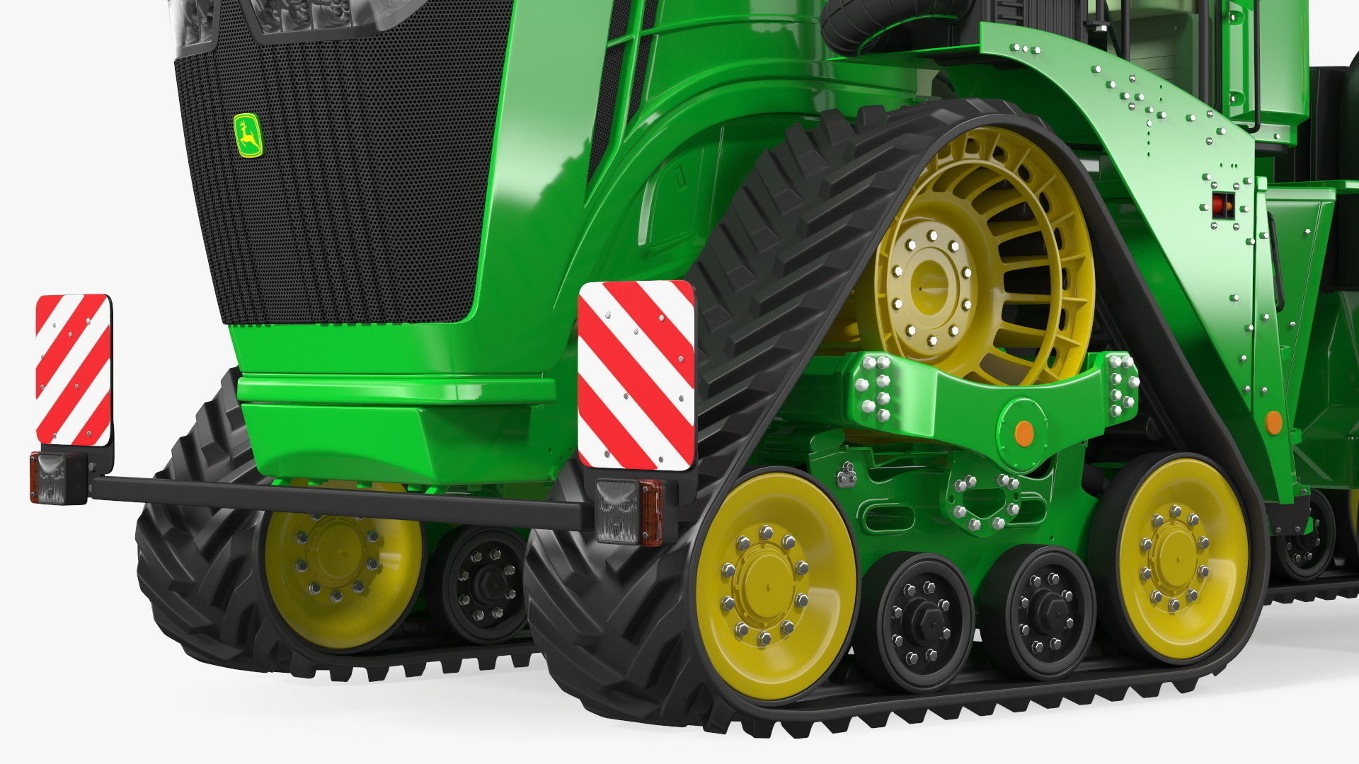 John Deere Four Track 9RX Series Tractor Clean Rigged 3D model_16