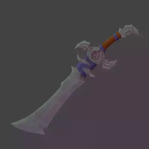 Geme textured sword
