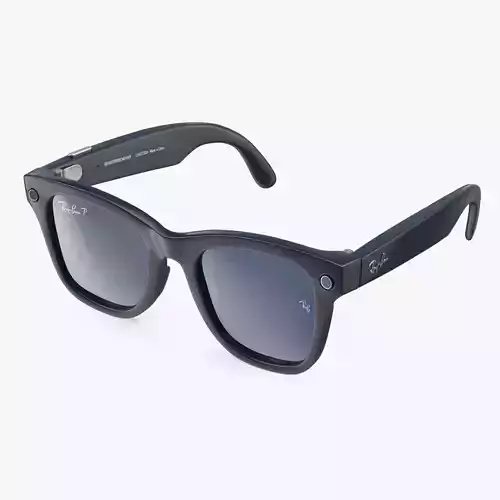 Ray Ban Stories Wayfarer Smart Glasses Dark Blue Classic