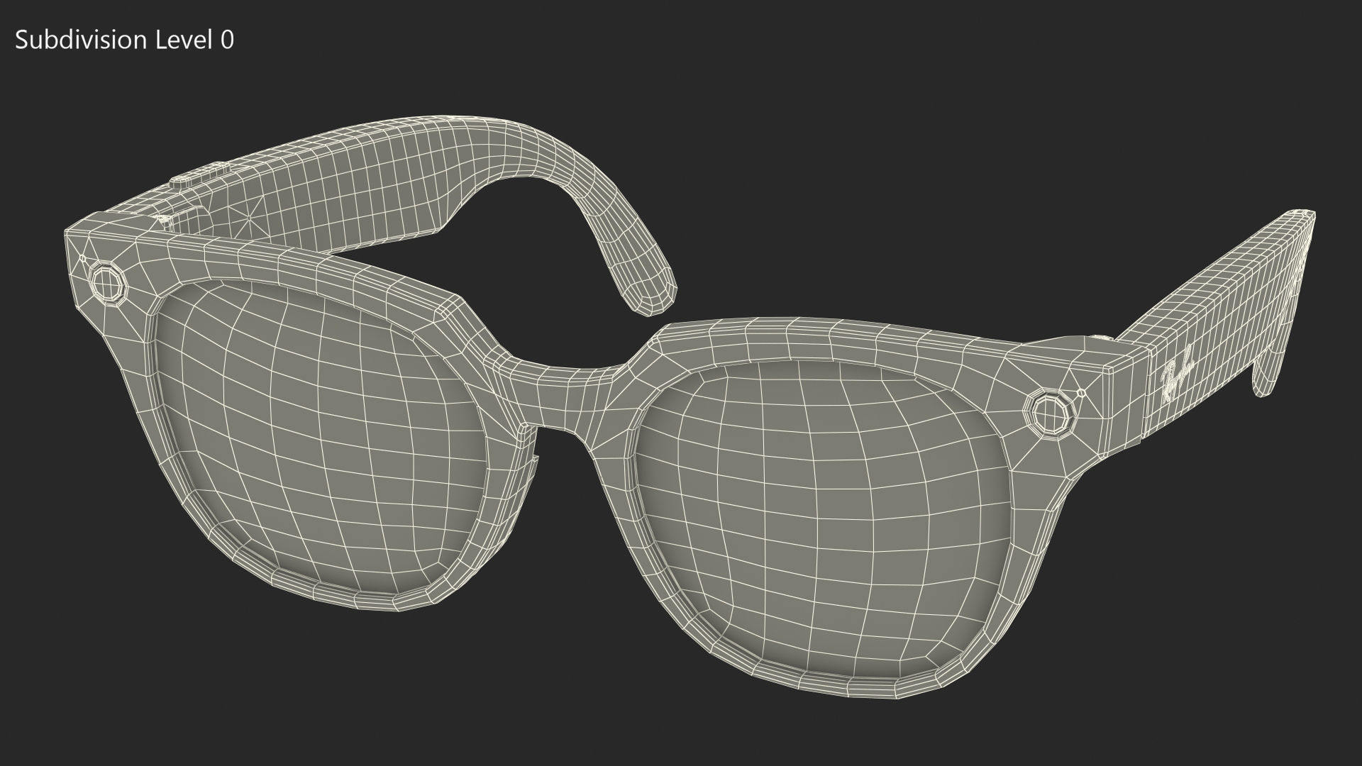 Ray Ban Stories Meteor Black Smart Glasses Green Solid 3D model_18