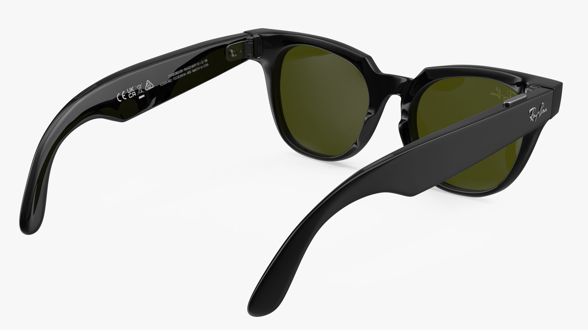 Ray Ban Stories Meteor Black Smart Glasses Green Solid 3D model_7