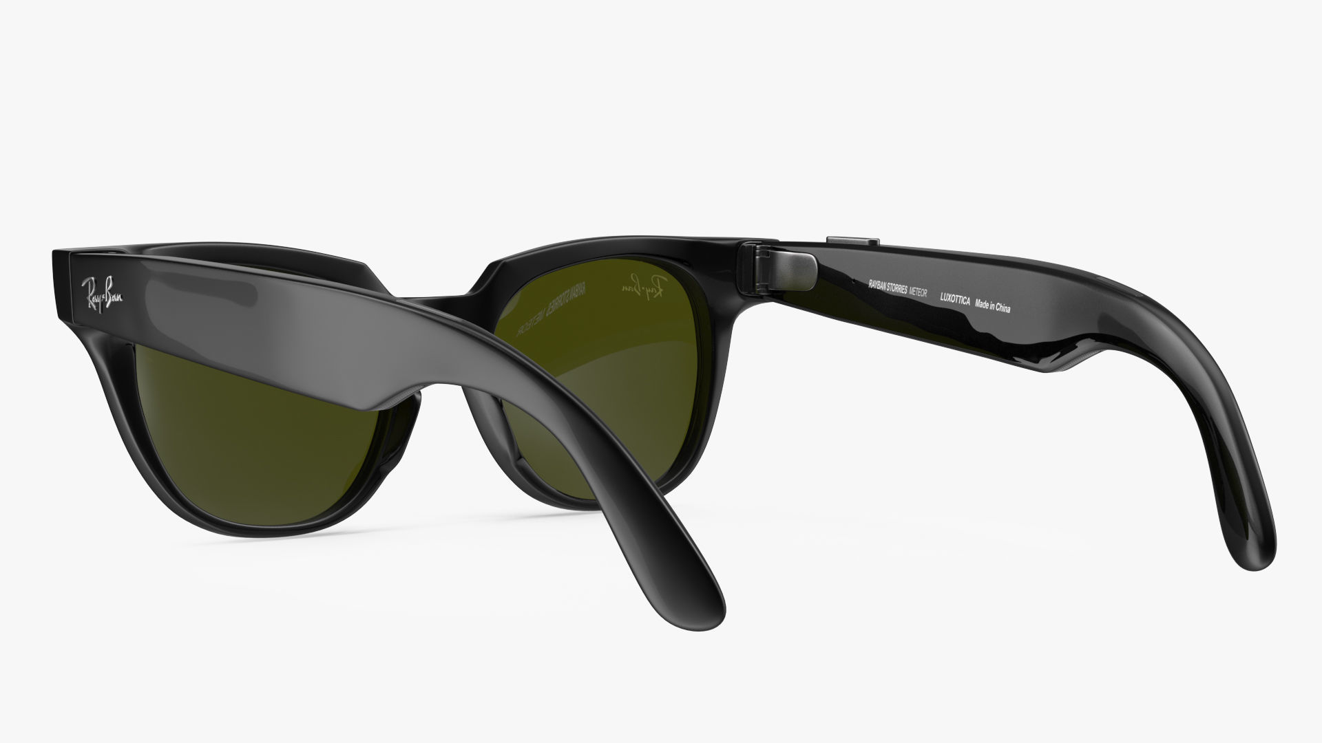 Ray Ban Stories Meteor Black Smart Glasses Green Solid 3D model_9