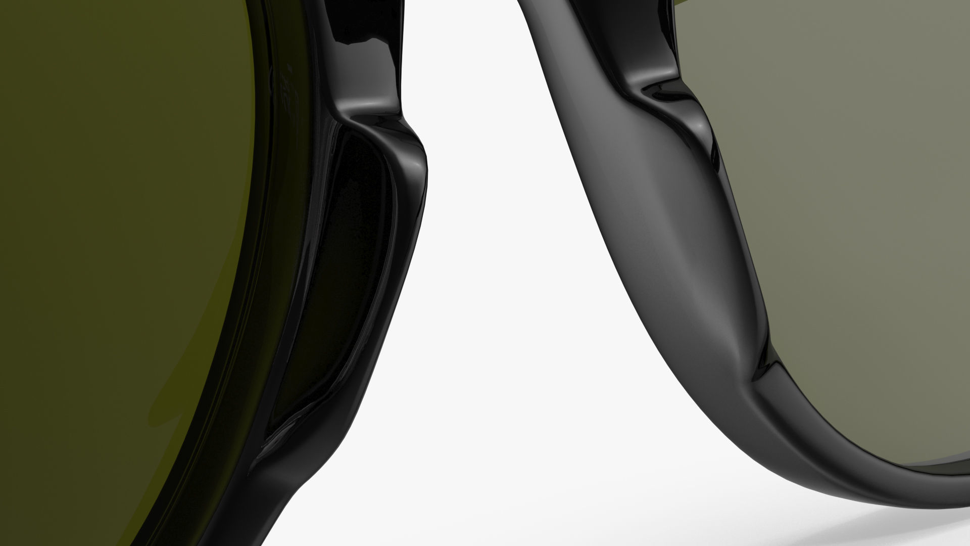 Ray Ban Stories Meteor Black Smart Glasses Green Solid 3D model_15