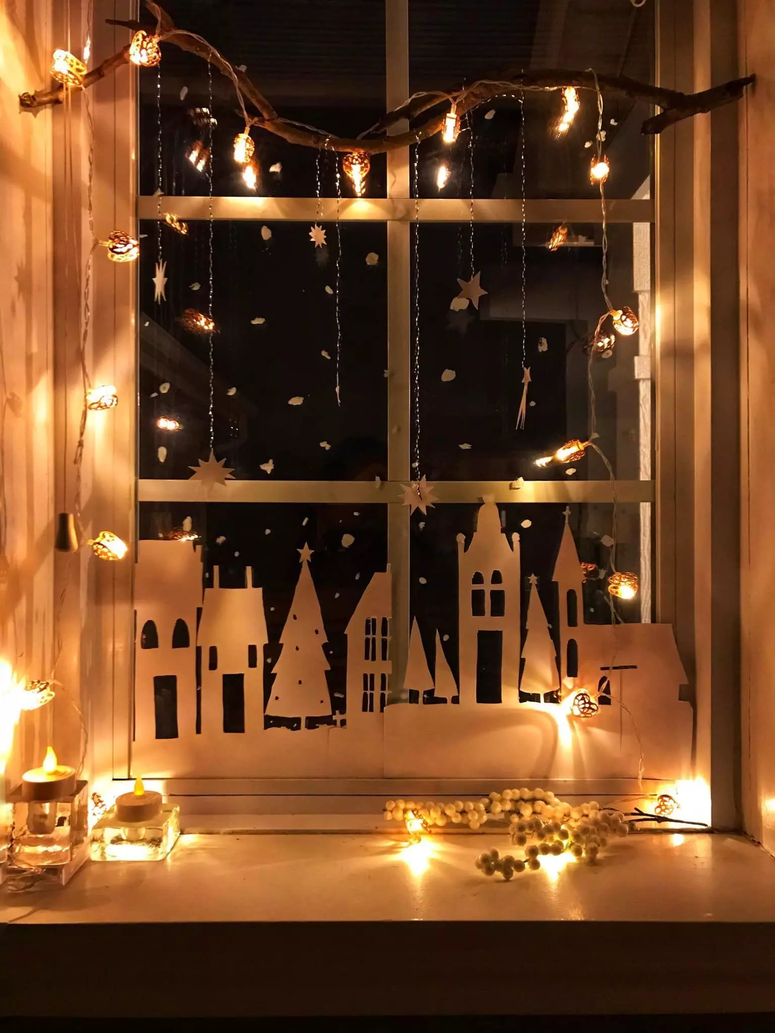 Christmas Village Silhouette  3D print model_0