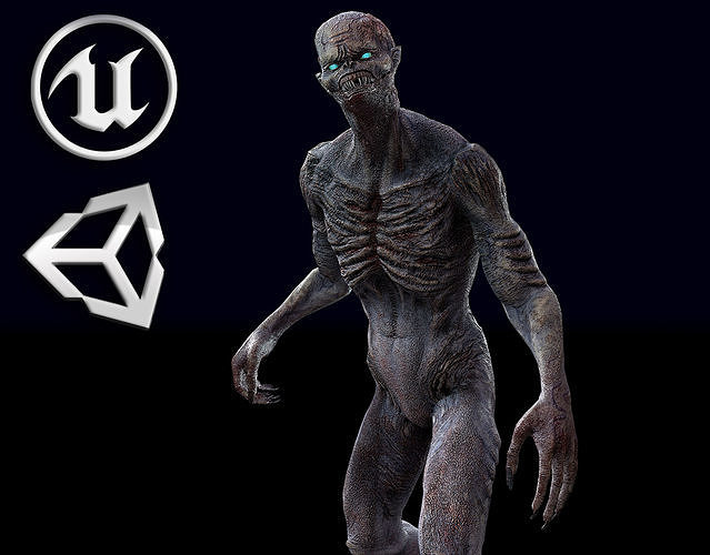 Shifter creature Low-poly 3D model