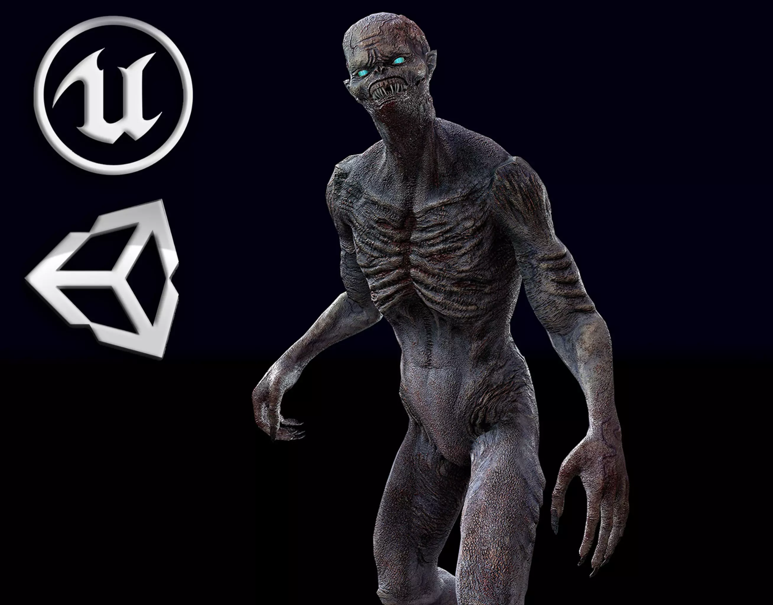 Shifter creature Low-poly 3D model