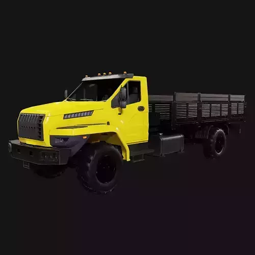 Ural Truck Low-poly 3D model