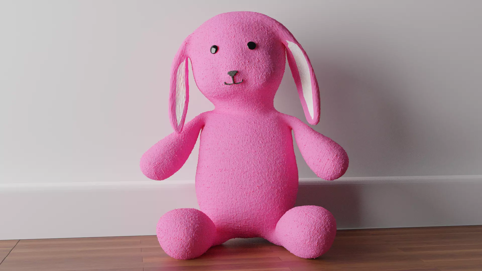 Plush Bunny Low-poly 3D model
