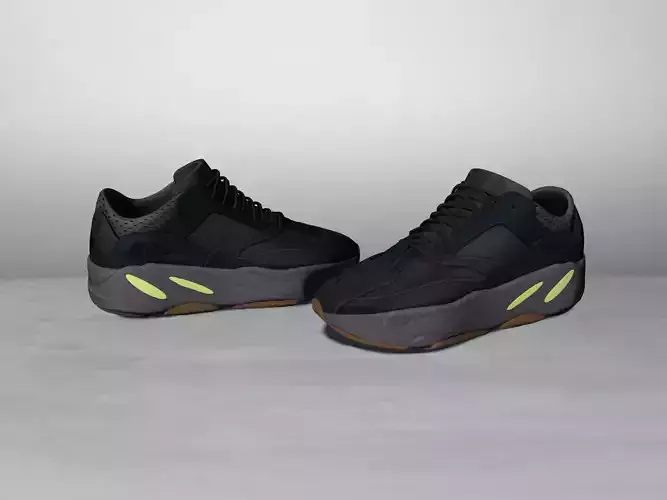 Shoes Sneakers 1-1 Low-poly 3D model