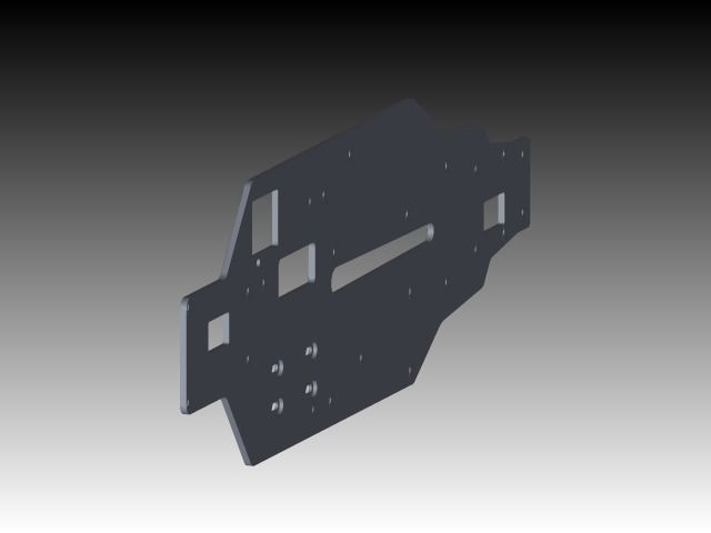 Thunder Tiger TS4 Luxe Chassis Free 3D model_3