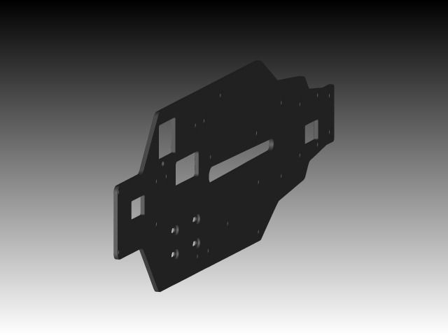 Thunder Tiger TS4 Luxe Chassis Free 3D model_4