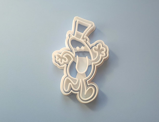 Mr Busy Cookie Cutter 3D print model