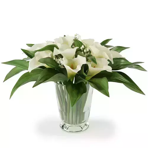 Bouquet in a glass vase 2