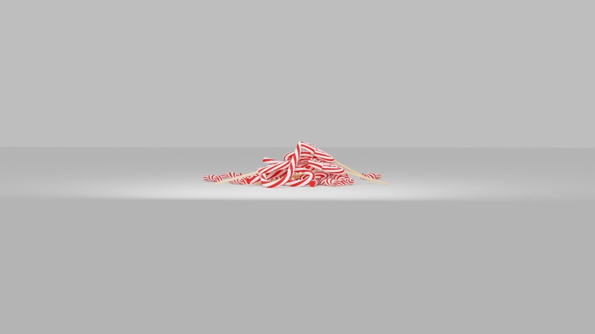 Christmas Candies Low-poly 3D model_3