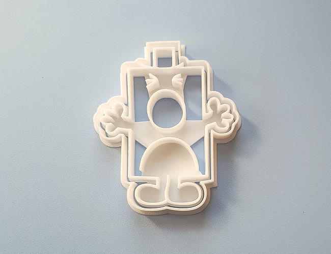 Mr Grumpy Cookie Cutter 3D print model