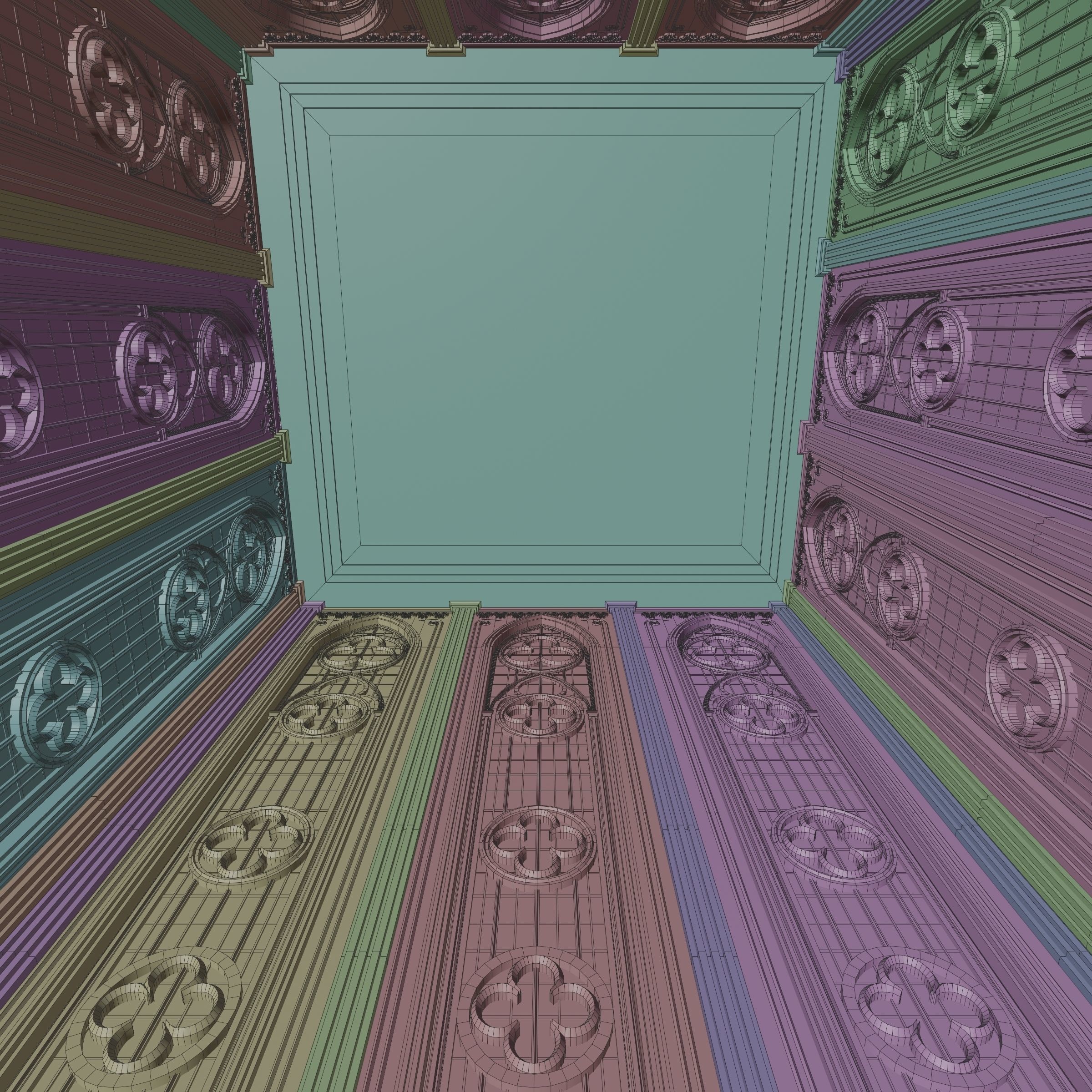 GOTHIC CASTLE BUILDING 5 Low-poly 3D model_20