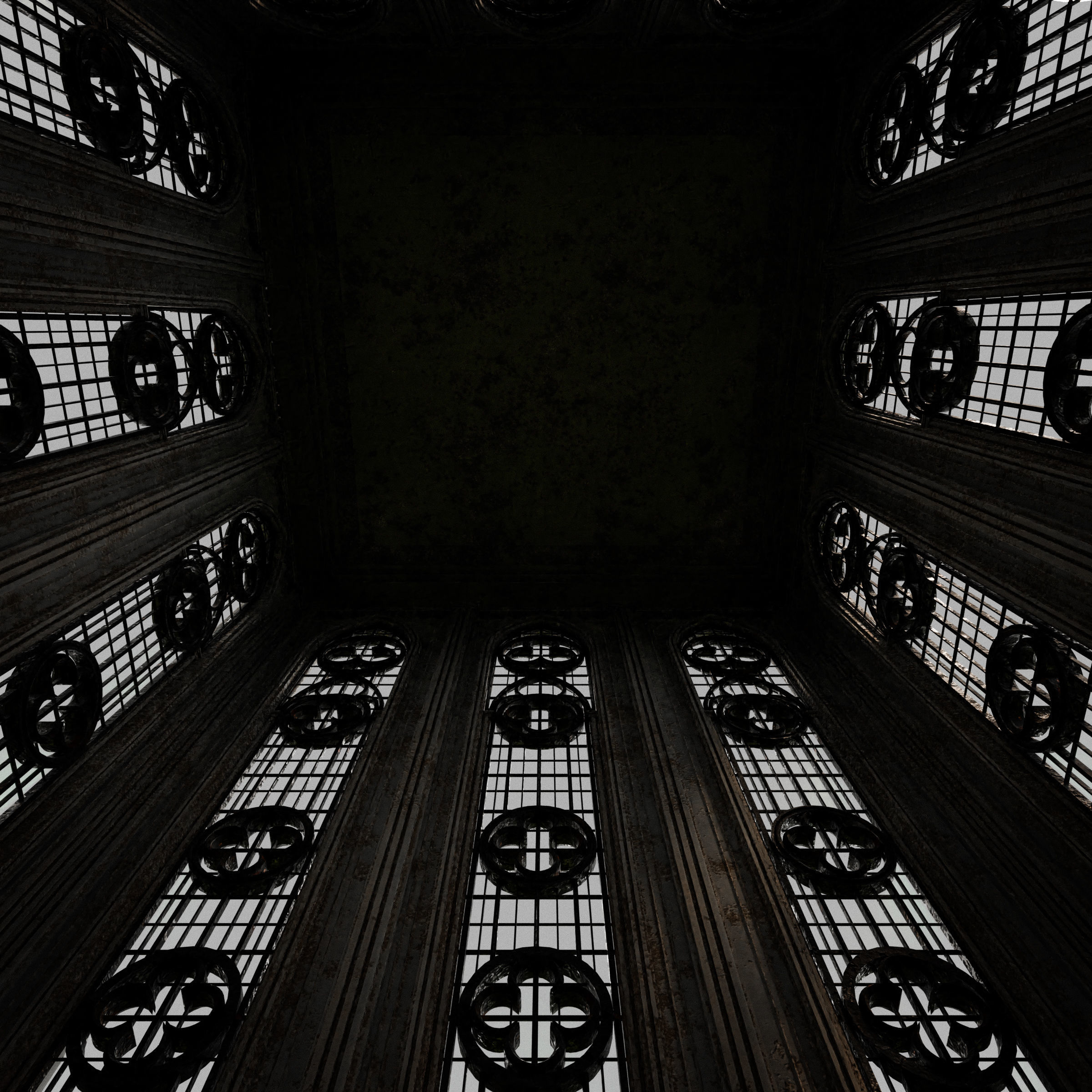 GOTHIC CASTLE BUILDING 5 Low-poly 3D model_8