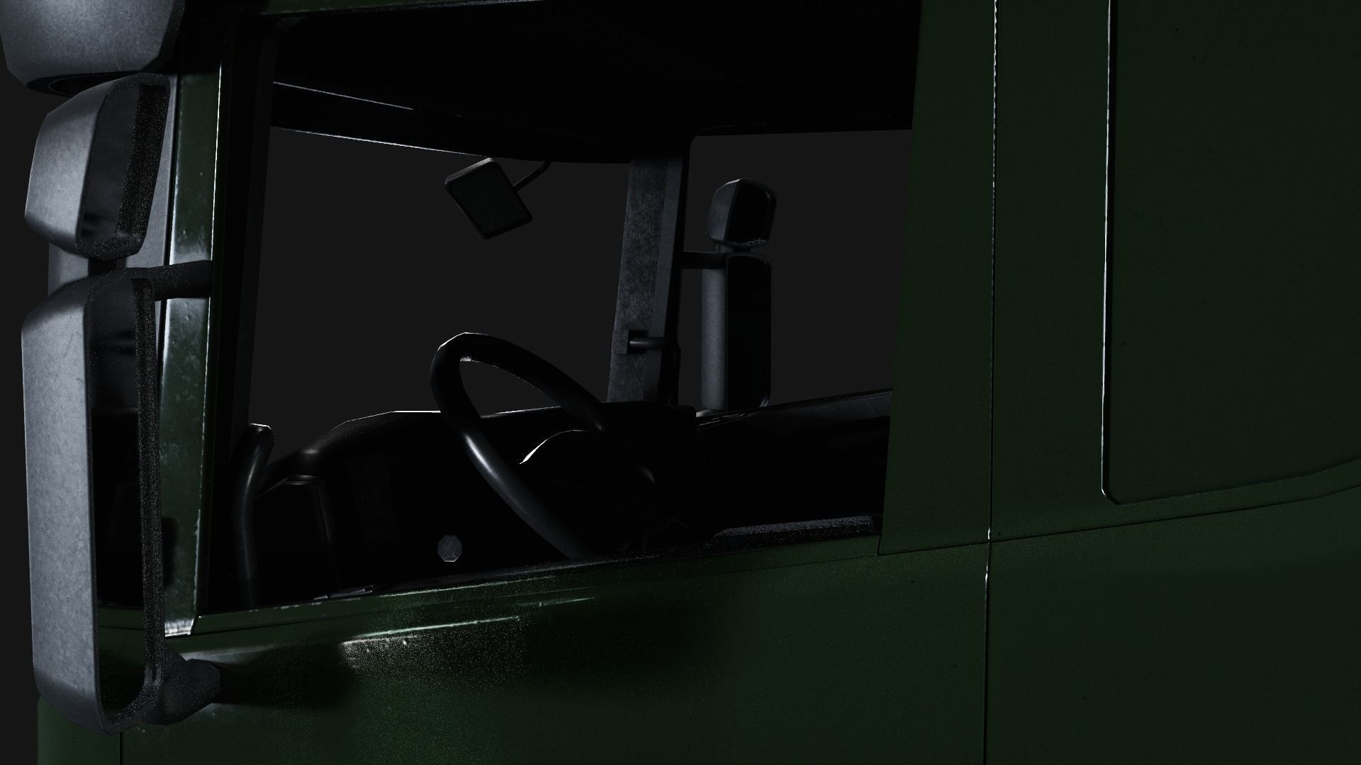 Cargo Truck Low-poly 3D model_11