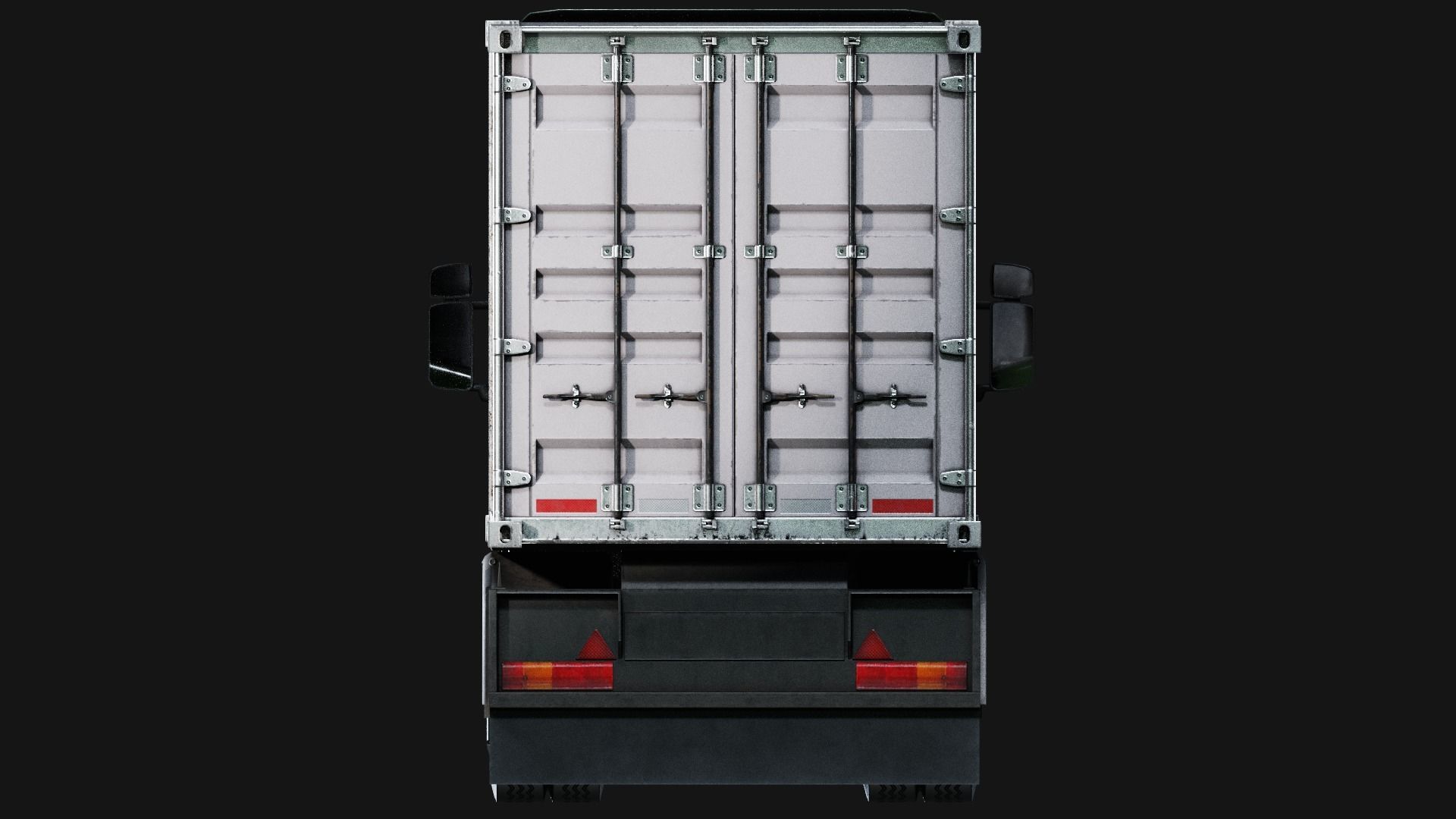 Cargo Truck Low-poly 3D model_4