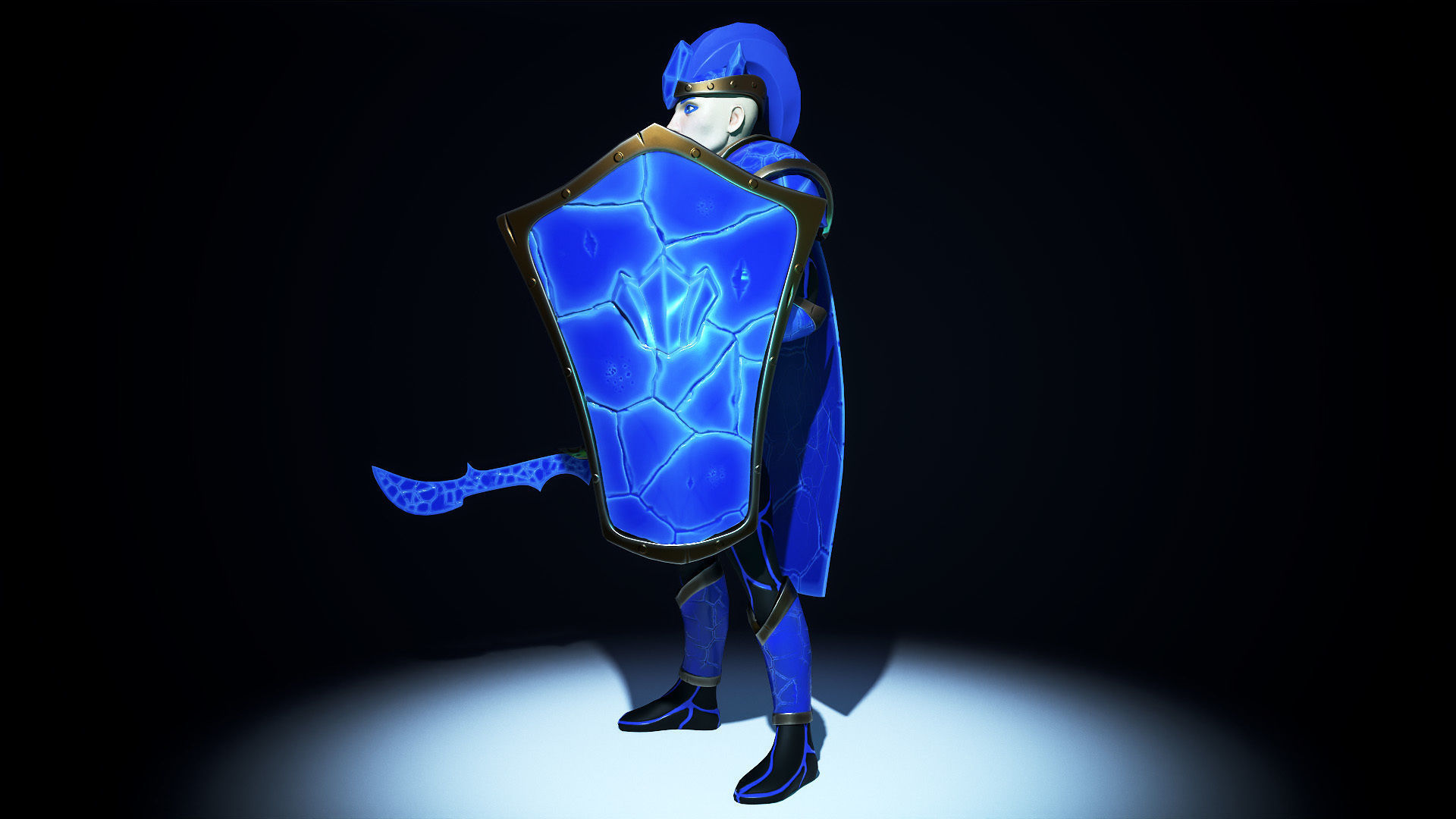 Ice King Low-poly 3D model_7