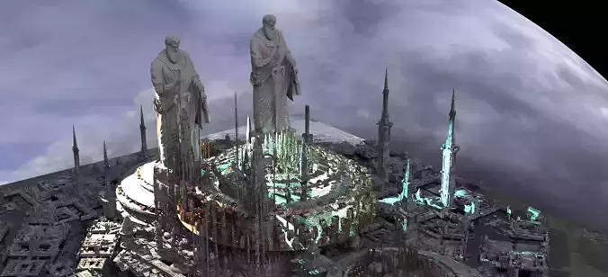 Zeus King of the Greek Gods Future City grand Kit bash