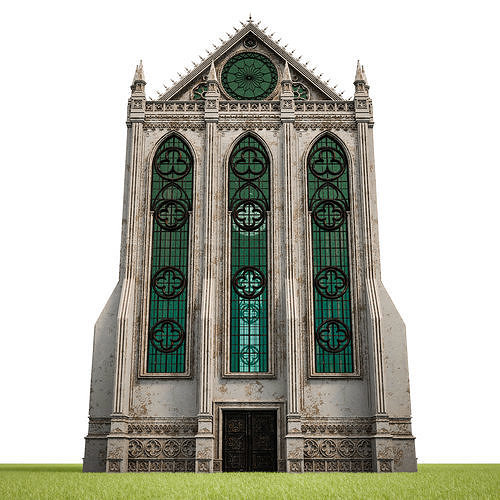 GOTHIC CASTLE BUILDING 7 Low-poly 3D model