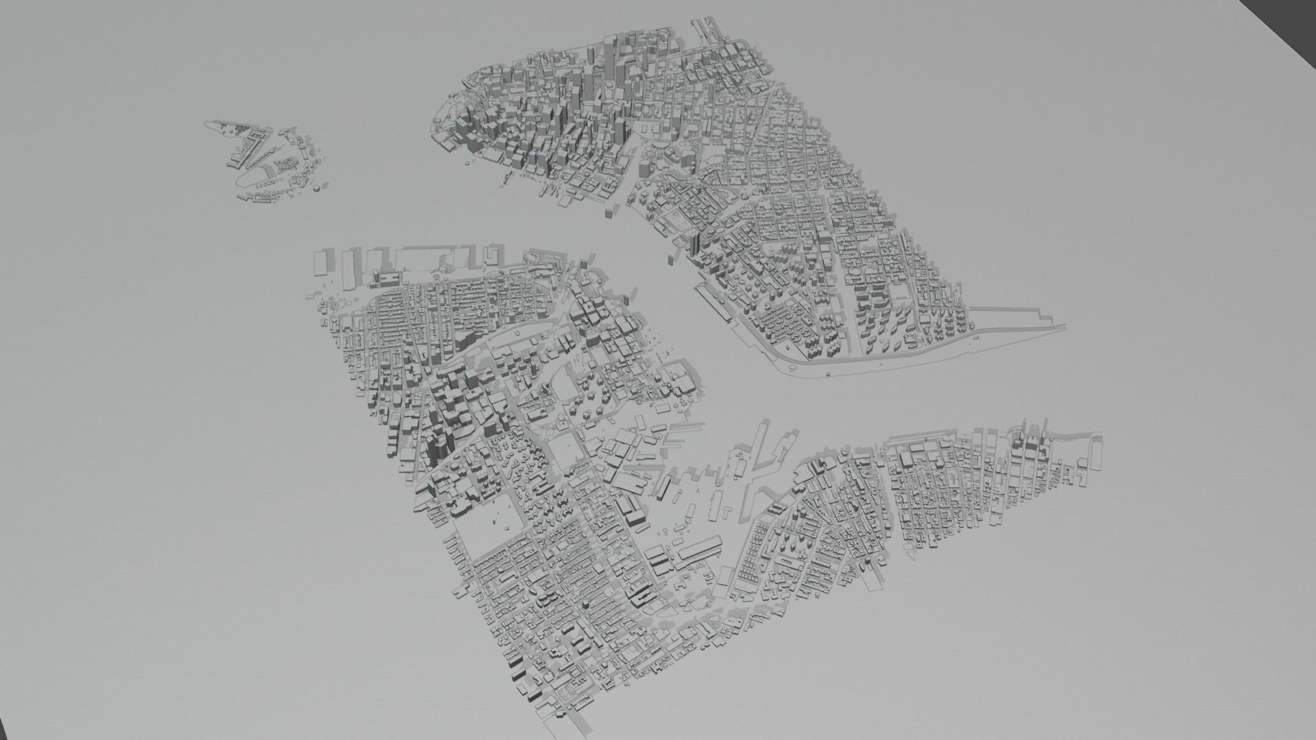 the city map Free low-poly 3D model_8