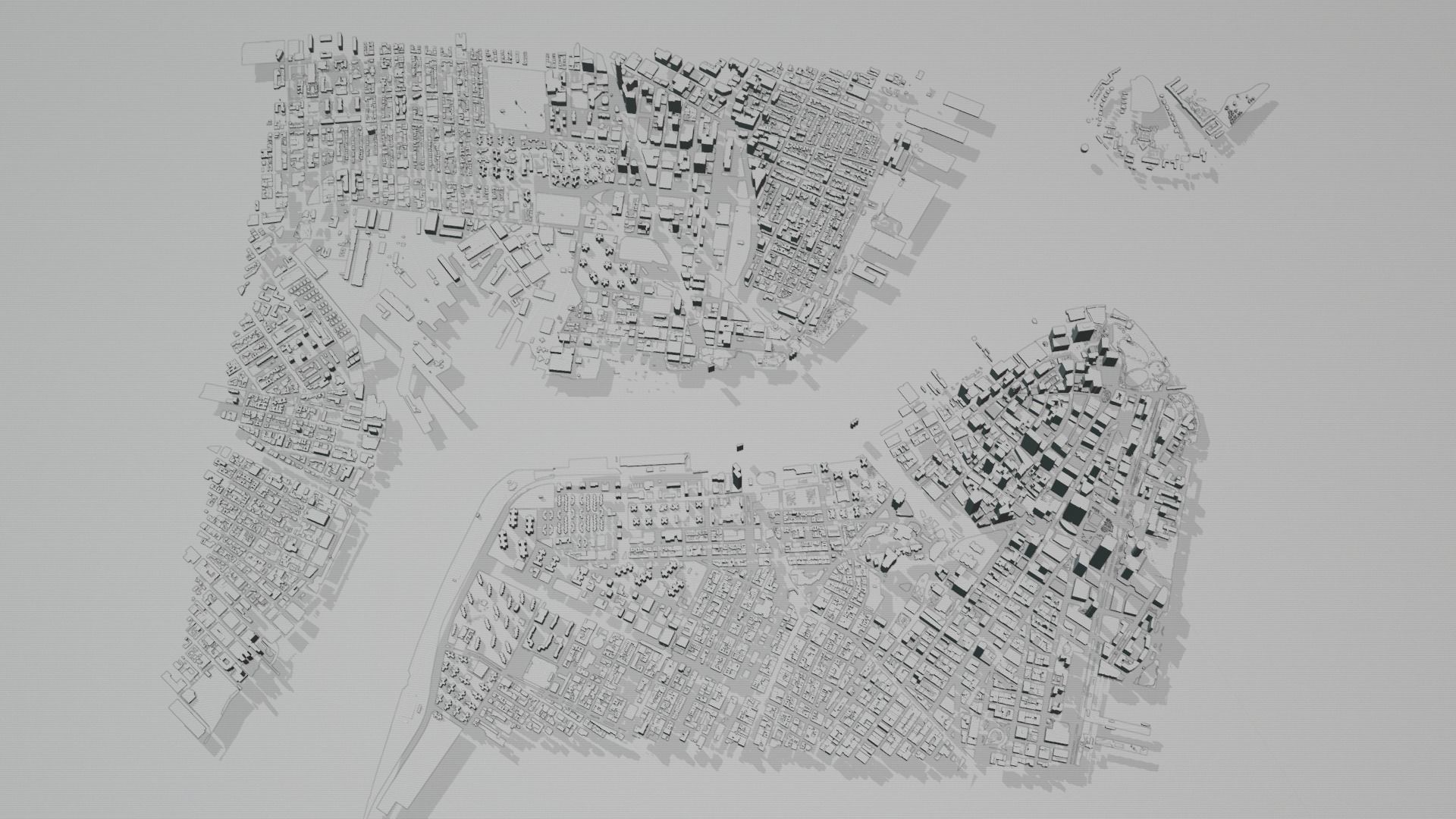 the city map Free low-poly 3D model_7