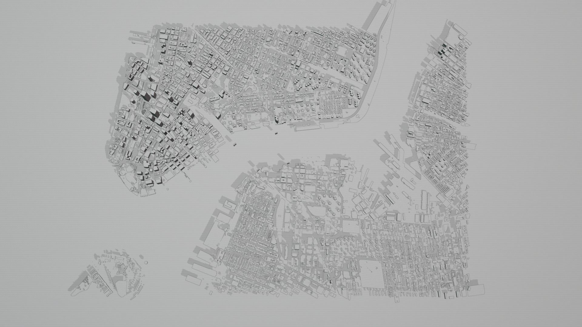 the city map Free low-poly 3D model_9