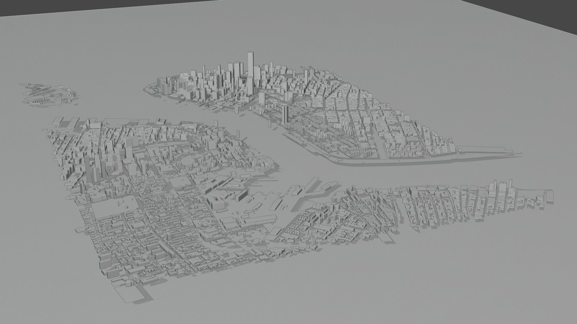 the city map Free low-poly 3D model_3
