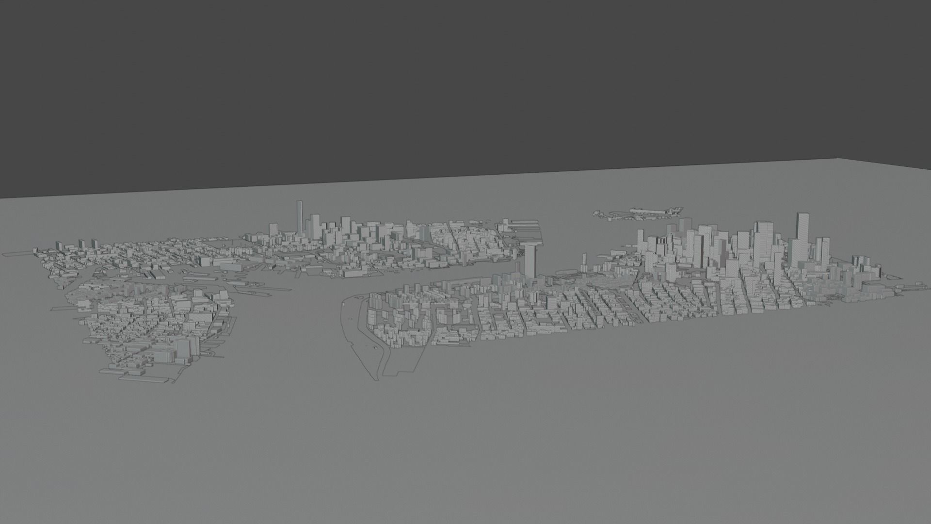 the city map Free low-poly 3D model_4