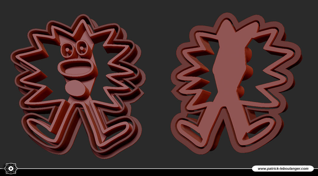 Mr Sneeze Cookie Cutter 3D print model_4