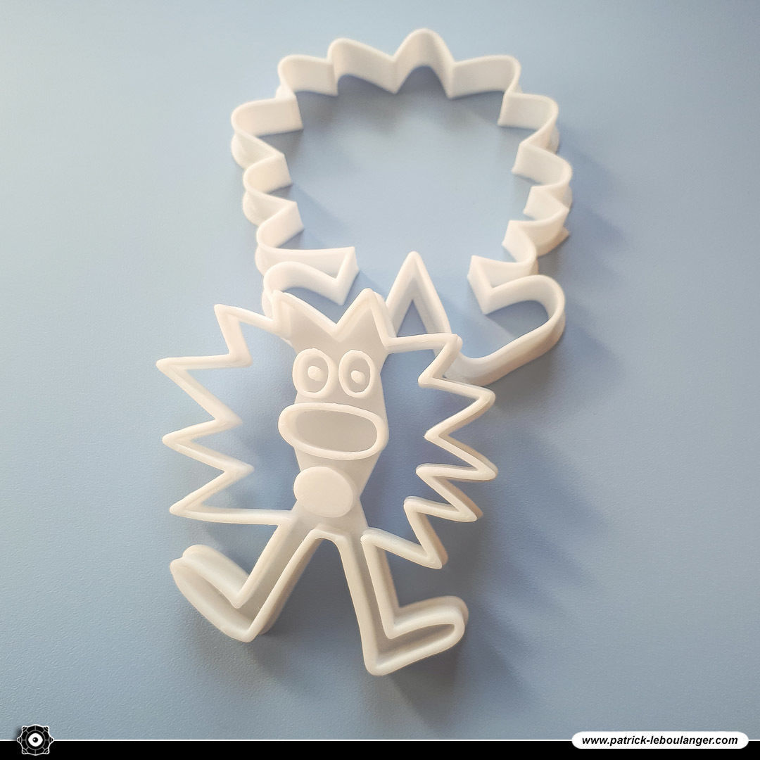 Mr Sneeze Cookie Cutter 3D print model_3