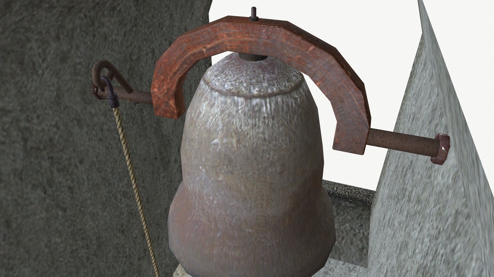 The old chapel Low-poly 3D model_20