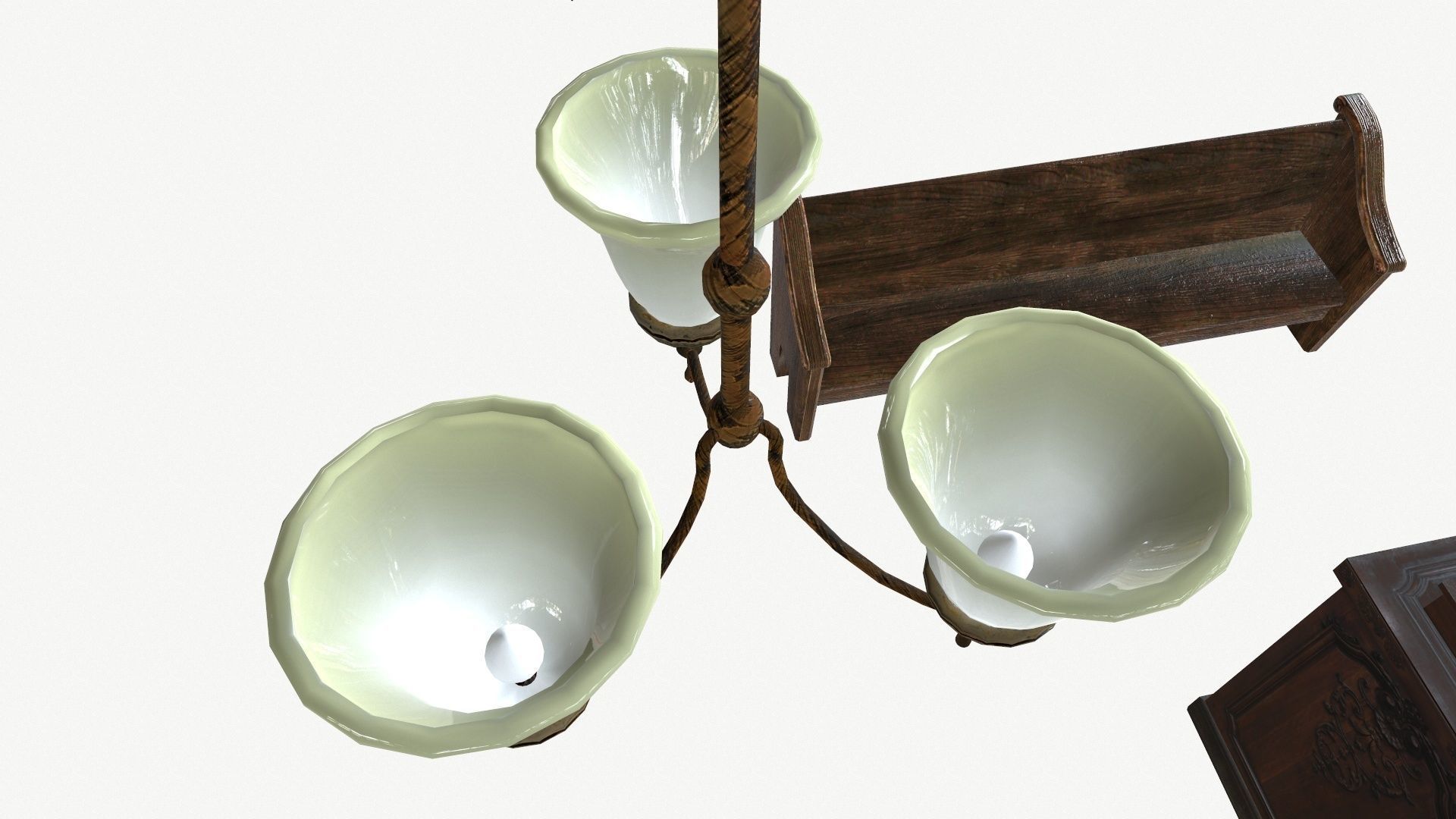 The old chapel Low-poly 3D model_9