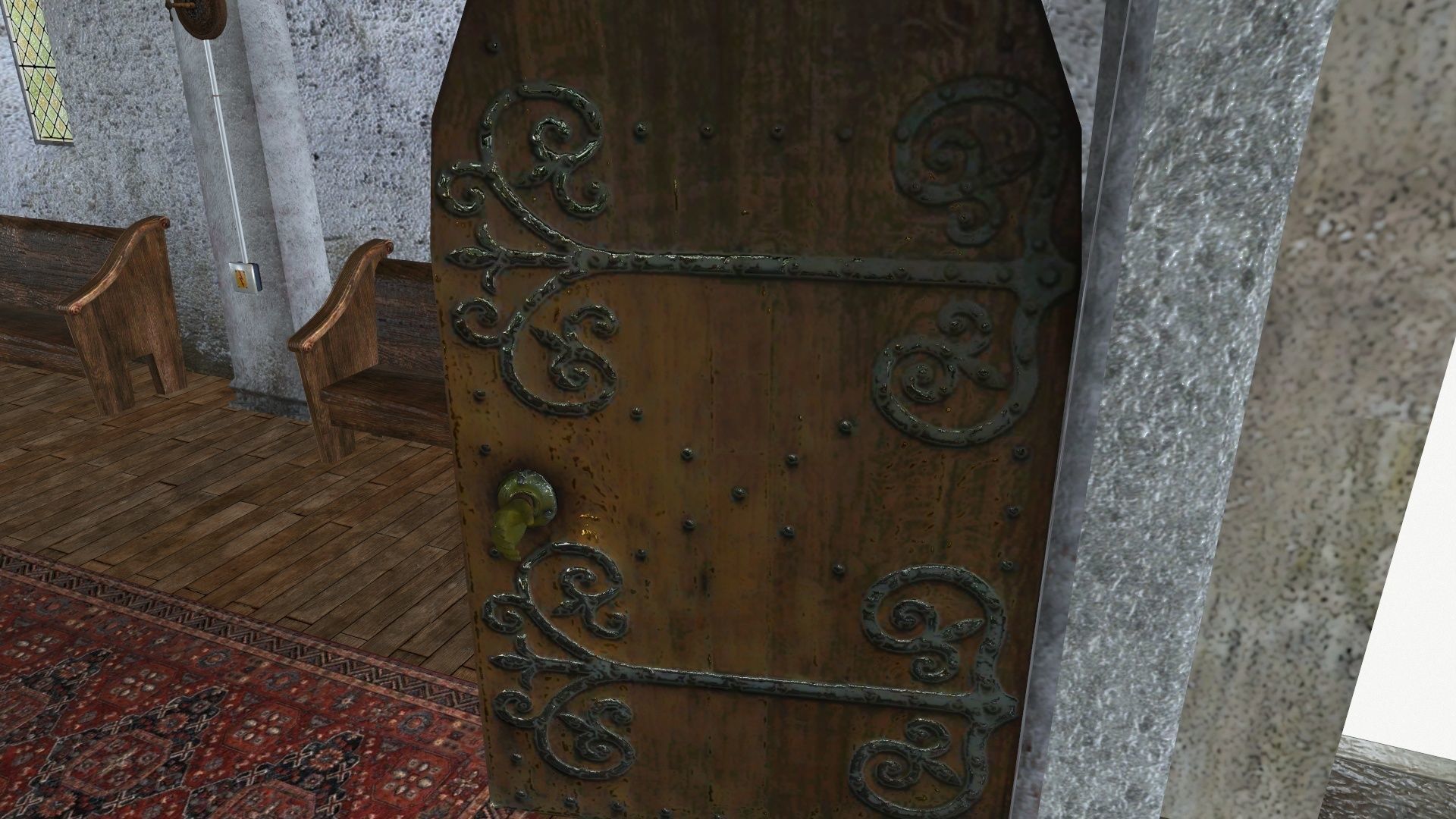 The old chapel Low-poly 3D model_14