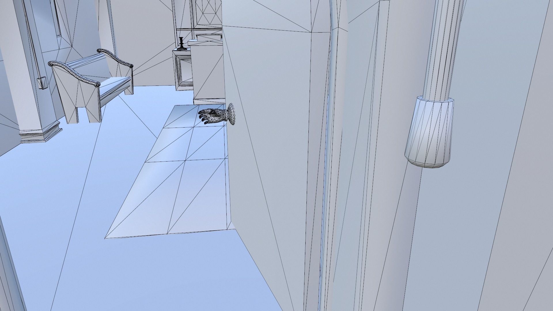 The old chapel Low-poly 3D model_23