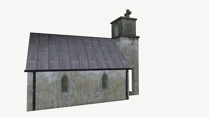 The old chapel Low-poly 3D model