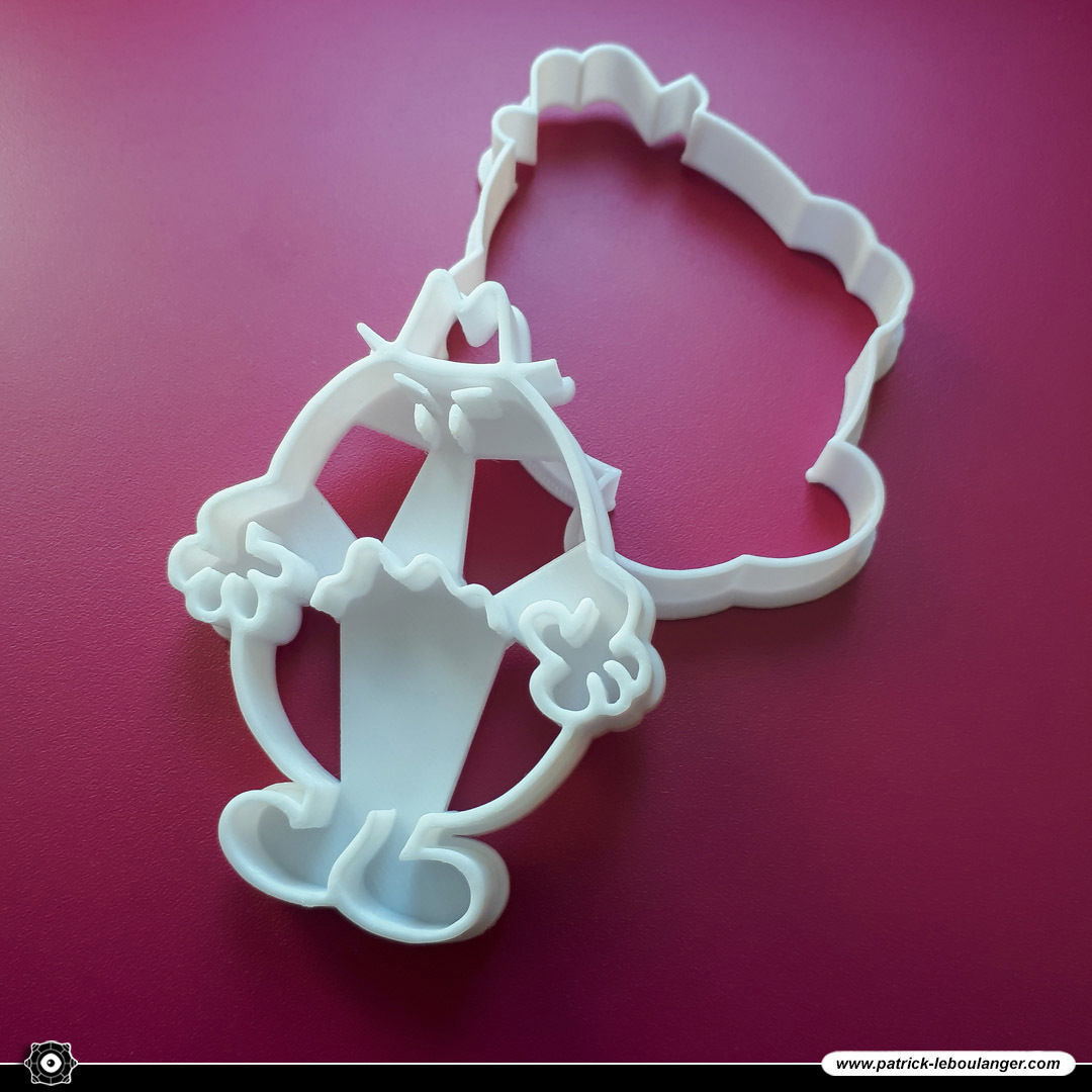 Mr Grumble Cookie Cutter 3D print model_3