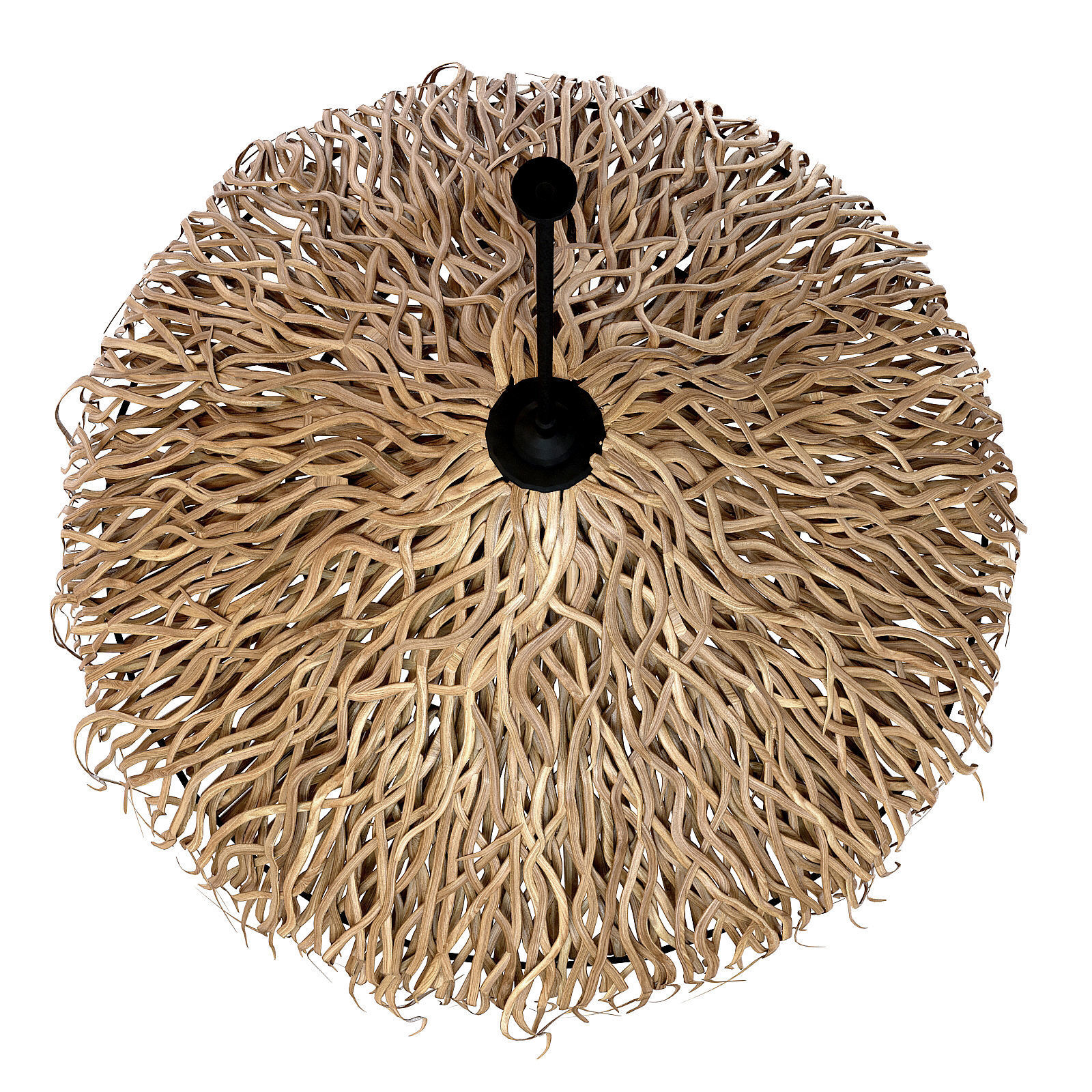 BRAIDED SEA GRASS HANGSTRAW chandelier natural 3D model_5